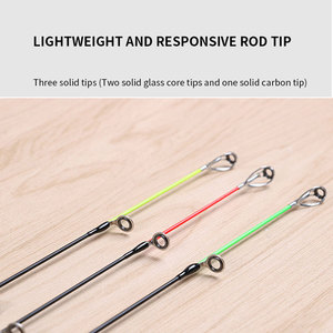 Cañas alimentadoras de carpa mate, 3,6 m, 3,9 m, 12 pies, 3 secciones, 3 puntas, fibra de carbono - Product Image 4