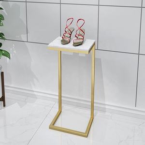 बुटीक स्टोर नेस्ट टेबल सेट रिटेल पोर्टेबल स्टेनलेस स्टील प्लेटिंग गोल्ड नेस्टिंग डिस्प्ले टेबल - Product Image 3