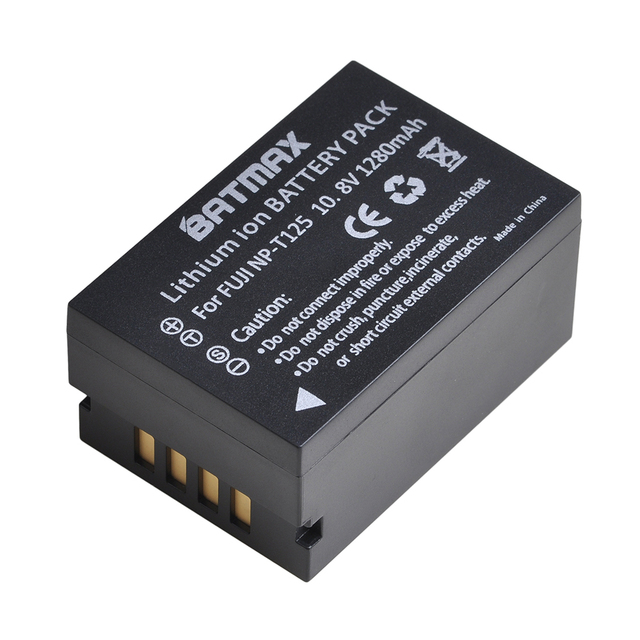 NP-T125 T125 1500mAh Battery for Fujifilm GFX 50S, GFX50S, GFX 50R, GFX50R, GFX 100, GFX100 VG-GFX1 Camera