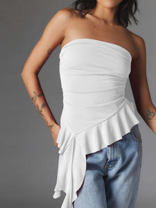 Y2K New <span class=keywords><strong>Mirad</strong></span> Women's Versátil Spicy Girl Tassel BM Top adelgazante con una camiseta sin mangas Como parte inferior - Product Image 5