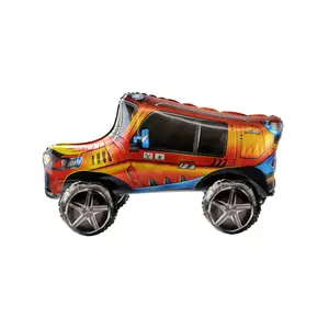 Fornitore di palloncini di alluminio decorazioni per feste di compleanno 3D Jeep bottone palloncino di riempimento ad aria per bambini giocattoli regali Logo palloncini personalizzati