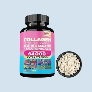 Cápsulas de Suplemento de Colágeno Cosmic Collagen 14 en 1 con Biotina, Queratina y Ácido Hialurónico, 90 Cápsulas Vegetales de Alta Potencia - Product Image 2