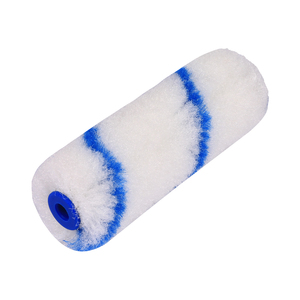 Rouleau de peinture miniature en nylon bleu à rayures de haute qualité E-tool OEM 4 pouces pour la peinture et la décoration industrielle et DIY - Product Image 1