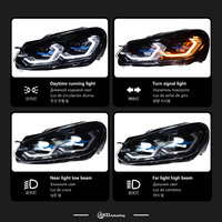 Feux de voiture AKD pour Golf 6 2009-2012 R20 Golf6 MK6, phares LED dynamiques, modification et mise à niveau, DRL, yeux de laveur, design M4 G22