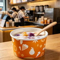 Prix direct usine – Gobelets/bols en papier écologiques jetables pour crème glacée, revêtement PE de qualité alimentaire, pour petits bols à collation en papier
