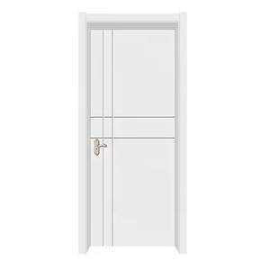 Grosir Pabrik pintu populer Kamar Tidur Interior pintu kayu untuk Interior rumah pintu kayu - Product Image 4