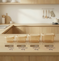 Boîte alimentaire en silicone hermétique pour congélateur, boîte de préparation de repas anti-fuite pour la conservation des restes, cuisine, maison, bureau, voyage