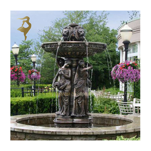 Bán Buôn Bronze <span class=keywords><strong>Lion</strong></span> <span class=keywords><strong>Head</strong></span> Nước Tường Vườn Điêu Khắc Lady Tượng Đài Phun Nước - Product Image 3