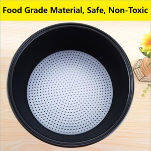 Rivestimento per Friggitrice ad Aria Rotondo in Silicone Bianco Perforato, <span class=keywords><strong>Dimensioni</strong></span> Personalizzabili, Grado Alimentare, Lavabile in Lavastoviglie, Utensile da <span class=keywords><strong>Cucina</strong></span> - Product Image 5