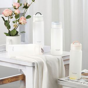 Custom Wholesales 420Ml With <b>White</b> Frosted Reusable Borosilicate Glass <b>Water</b> <b>Bottle</b> - Product Image 6