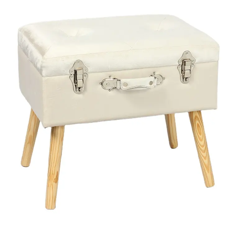 50*35*46cm modern upholstery white storage ottoman
