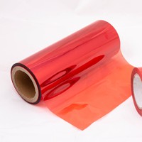 Aislamiento de alta temperatura, cinta de transformador sin costura, película roja de poliéster PET con ancho ajustable para película de plástico