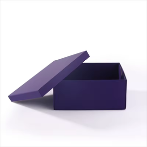 <b>Purple</b> Custom Paper Printed Folding Box Wholesale Foldable Box With Separated Lid - Product Image 2