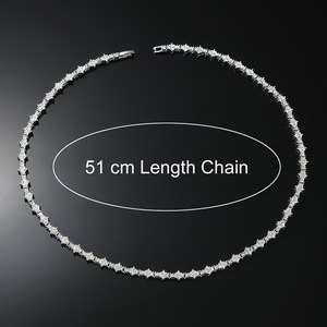 Nuevo Collar de Cadena de Tenis con Diseño Geométrico, Chapado en Oro y Plata, Estilo Hiphop, para Hombre, Joyería de Moda - Product Image 5