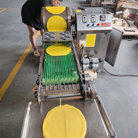 Machine automatique compacte pour la fabrication de rouleaux de printemps, de feuilles de lumpia philippines et d'injera éthiopien, en acier inoxydable de qualité alimentaire