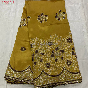 LY220 อินเดียเย็บปักถักร้อย <span class=keywords><strong>Georgie</strong></span> ลูกไม้แอฟริกันผ้า 5 หลาคุณภาพสูงงานแต่งงานลูกไม้เจ้าสาวสําหรับผู้หญิงแอฟริกันลูกไม้ผ้า - Product Image 3