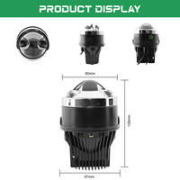 Proyector de Faros Antiniebla para Automóvil VAHID F16 38W Bi-LED, Haz de Luz Láser Dual de 3.0 Pulgadas, IP68 Resistente al Agua, H11 12V 6000K 7200LM, Ajuste Universal
