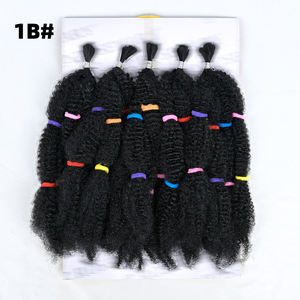 Groothandel Edelen 14Inch <span class=keywords><strong>Kinky</strong></span> Twist Beste Kwaliteit Edelen Goud <span class=keywords><strong>Kinky</strong></span> <span class=keywords><strong>Afro</strong></span> <span class=keywords><strong>Kinky</strong></span> Bulk Bundels Meche 20 Strengen/Pack Gehaakte Vlecht - Product Image 3