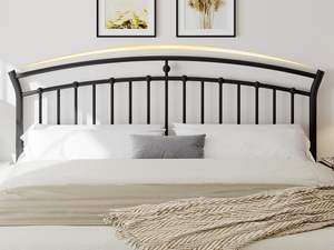 Belleza Simple arco en forma <span class=keywords><strong>de</strong></span> <span class=keywords><strong>puente</strong></span> Dormitorio Plataforma negra Marco <span class=keywords><strong>de</strong></span> cama <span class=keywords><strong>de</strong></span> hierro Full Queen King Size Cama <span class=keywords><strong>de</strong></span> almacenamiento <span class=keywords><strong>de</strong></span> metal con cabecero - Product Image 6