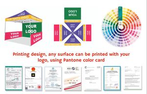 Tùy chỉnh quảng cáo Pop Up ngoài trời Thăng hoa màu hồng Vuông Tán lều cho các sự kiện dễ dàng lắp ráp miễn phí thiết kế khung nhôm - Product Image 5