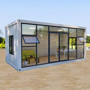 Conteneur mobile, maison modulaire, bureau à mur rideau en verre, démontable et assemblable, véranda - Product Image 6