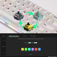 Clavier de jeu mécanique sans fil AKKO Verve68 HE avec éclairage RGB, taux de polling 8K Hz, taux de scan 32K, design latéral unique