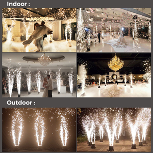 Machine de feu d'artifice d'étincelle froide contrôle DMX 1300w Double tête Rotation étincelles froides Machine pour la fête de mariage - Product Image 3