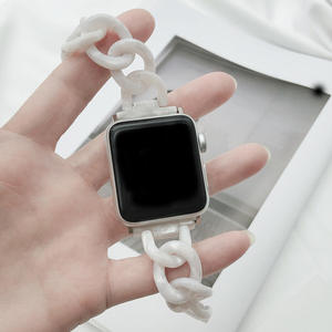 Correa de Cadena de Plástico para Reloj <span class=keywords><strong>Apple</strong></span> de 41 mm, 45 mm, 49 mm, Brazalete para iWatch Series SE 6 5 4 3 2 1 - Product Image 5