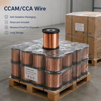 Fil CCAM massif en alliage cuivre-aluminium-magnésium de 0,12 mm, direct usine, bonne flexibilité, pour faisceau de câbles de communication tressé