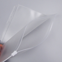Bolsa de Almacenamiento Transparente para Cuadernos A5, A6, A7, Bolsa de Plástico PVC con Cierre para Hojas Sueltas, Tarjetas de Visita, Facturas y Documentos