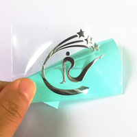 Autocollants de transfert de logo en nickel électroformé ultra-minces, étiquettes métalliques autocollantes pour le branding des flacons de soins de la peau