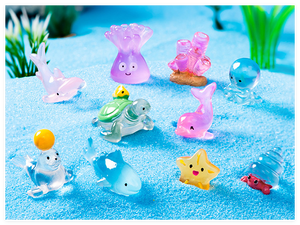 Glowing dạ quang phim hoạt hình thu nhỏ mới 3D biển cuộc sống động vật rùa Nhựa bức tượng vườn trang trí con số đồ chơi nhỏ cho bé Quà Tặng - Product Image 5