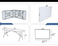 Ventes chaudes, tables pliantes d'extérieur de haute qualité, pas chères, en HDPE, rectangulaires