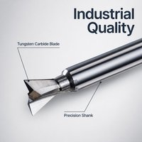 Fraise de précision CNC en carbure, fraise à queue en acier au tungstène pour le travail du bois et la transformation des métaux, qualité industrielle