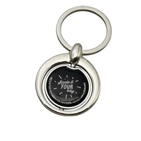 Porte-clés Spinner Personnalisé en Alliage de Zinc, Léger, Étanche et Écologique, Style Dessin Animé Vintage, Vente en Gros Promotionnelle