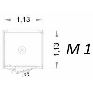 Cabina de almacenamiento prefabricada de 1 metro, unidad conveniente y eficiente de espacio, 1 metro - Product Image 1