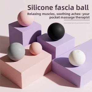 Pelotas de Masaje de Silicona Personalizadas de Alta Calidad, Ecológicas, Duraderas, Ligeras, para Relajación Muscular, Ejercicios de Hombros y Cuello, <span class=keywords><strong>Yoga</strong></span> - Product Image 3