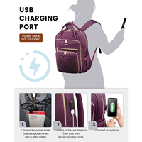 LOVEVOOK 15.6 17 pouces luxe affaires étanche sac à dos intelligent extérieur sac à dos avec USB ordinateur portable sac à dos de voyage pour hommes