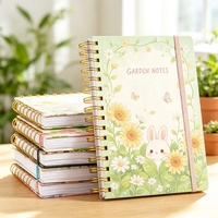Carnet de notes personnalisable A5 à spirale, couverture rigide, journal de voyage et d'affaires