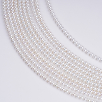 Perles d'eau douce naturelles rondes de 5-6 mm pour la fabrication de bijoux