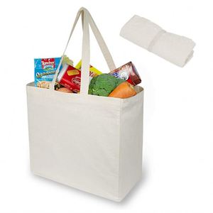 Bolsa de Compras de Lona de Algodón Personalizable al por Mayor, con Diseño de Letras, para Supermercado - Product Image 2