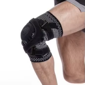 Genouillères ajustables pour hommes avec coussinet en gel rotulien et stabilisateurs latéraux - Product Image 1
