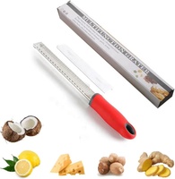 Professionele Zester Gereedschap Multifunctionele Keuken Kaas Wortel Groente Rasp Handmatige Citroen Zester met Beschermkap