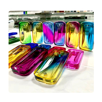 Blocs de briques de verre suspendus décoratifs cristal de couleur blocs de briques solides givrés cloison 250x80x28mm carreau de verre