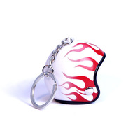 Casque de moto porte-clés voiture électrique pendentif ornement en plastique cadeau