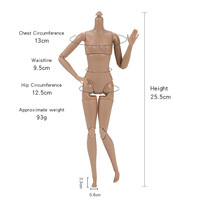 Poupée BJD Supermodel en vinyle multi-articulée de 30 cm (6 pouces) pour filles, modèle de mode à habiller, vente en gros