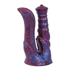 LUUK Colorful Double <b>Dildos</b> Mixed Tongue Lesbian Vagina Anus Monster <b>Dildo</b> with Strong Sucker Sex Toys Two Butt Plug for LGBTQ - Product Image 3