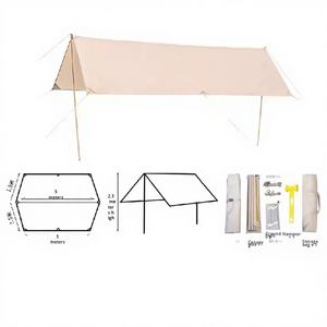 Waterproof (2000-3000mm) Sunproof Large Square Oxford Fabric Outdoor Camping <b>Tarp</b> for 6-8 People Summer Use - Product Image 1