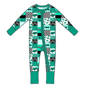 Baju Tidur Bayi & Balita Model Onesie Romper Bahan Organik 95% Bambu 5% Spandex dengan Ritsleting, Cetak Sesuai Pesanan (RTS) - Product Image 4