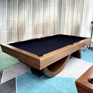 Table de billard de 8 <span class=keywords><strong>pieds</strong></span> ou 9 <span class=keywords><strong>pieds</strong></span> pour adultes, <span class=keywords><strong>jeu</strong></span> de sport <span class=keywords><strong>d</strong></span>'intérieur, nouveau design, aspect élégant, taille personnalisée, <span class=keywords><strong>avec</strong></span> pare-chocs <span class=keywords><strong>élastique</strong></span>s - Product Image 1